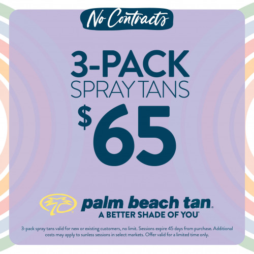 3-Pack Spray Tans $65